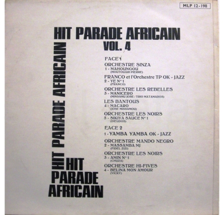 hit parade africain cover achter