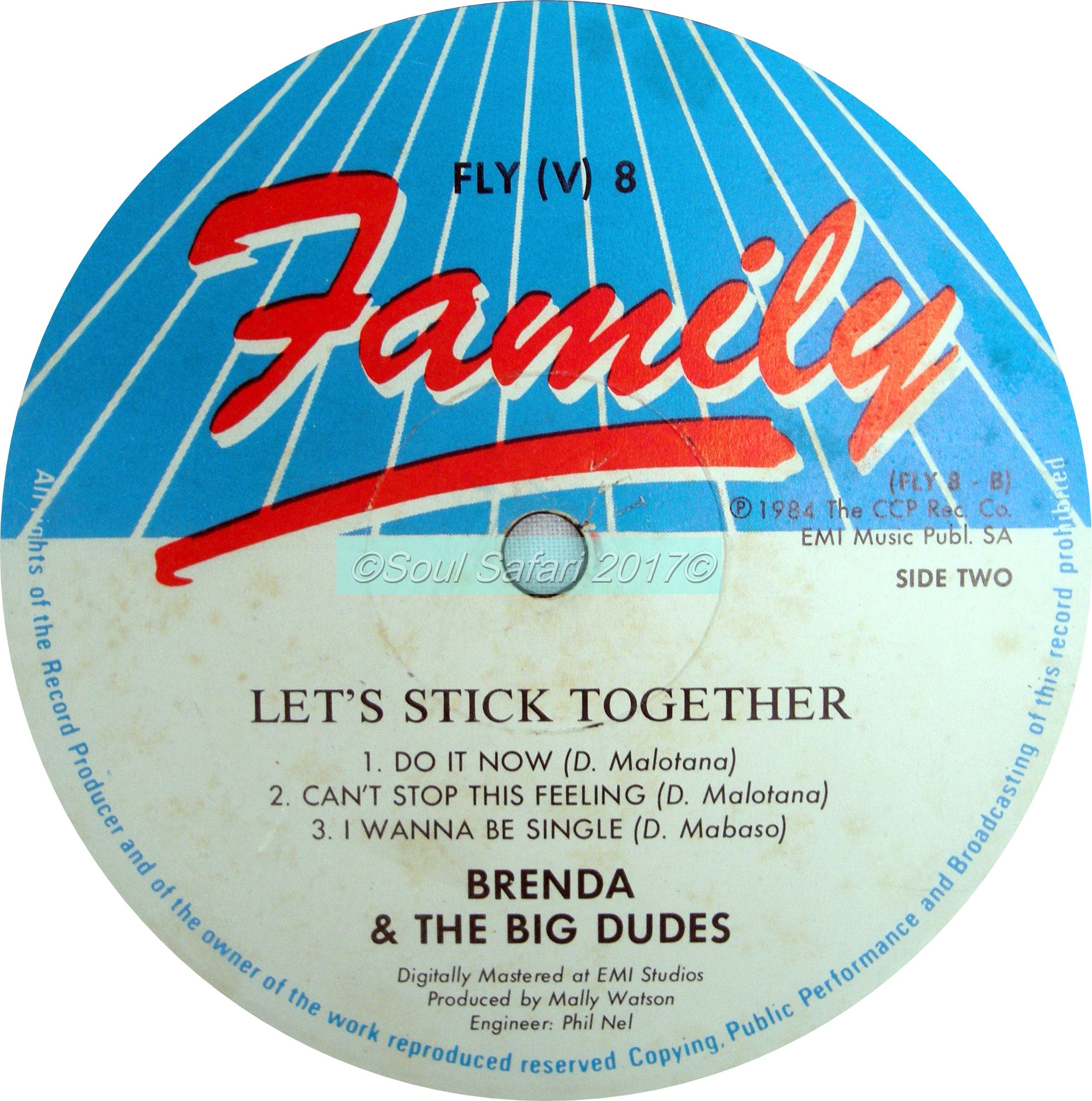 brenda &amp; the big dudes -let's stick together label B watermarked